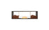 Ecosmart Fire Flex 68DB.BX2 Double Sided Fireplace Insert - Black Finish / Stainless Steel Burner - ESF.FX.68DB.BX2